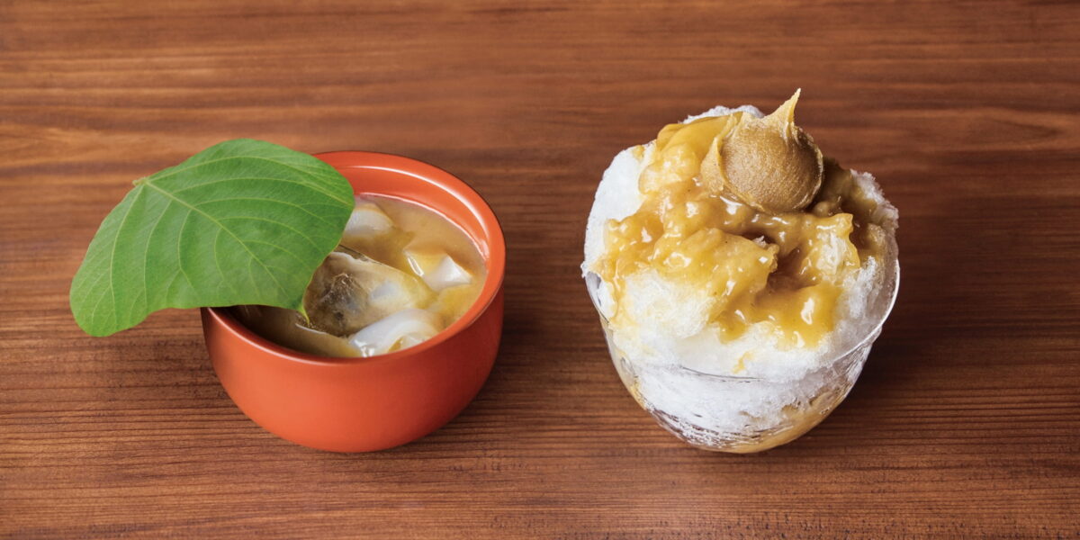 小布施堂のくずきりとかき氷