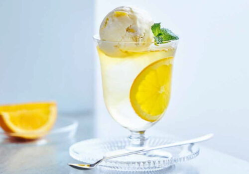 栗アイスクリーム<br>オレンジハイボール<br>仕立て